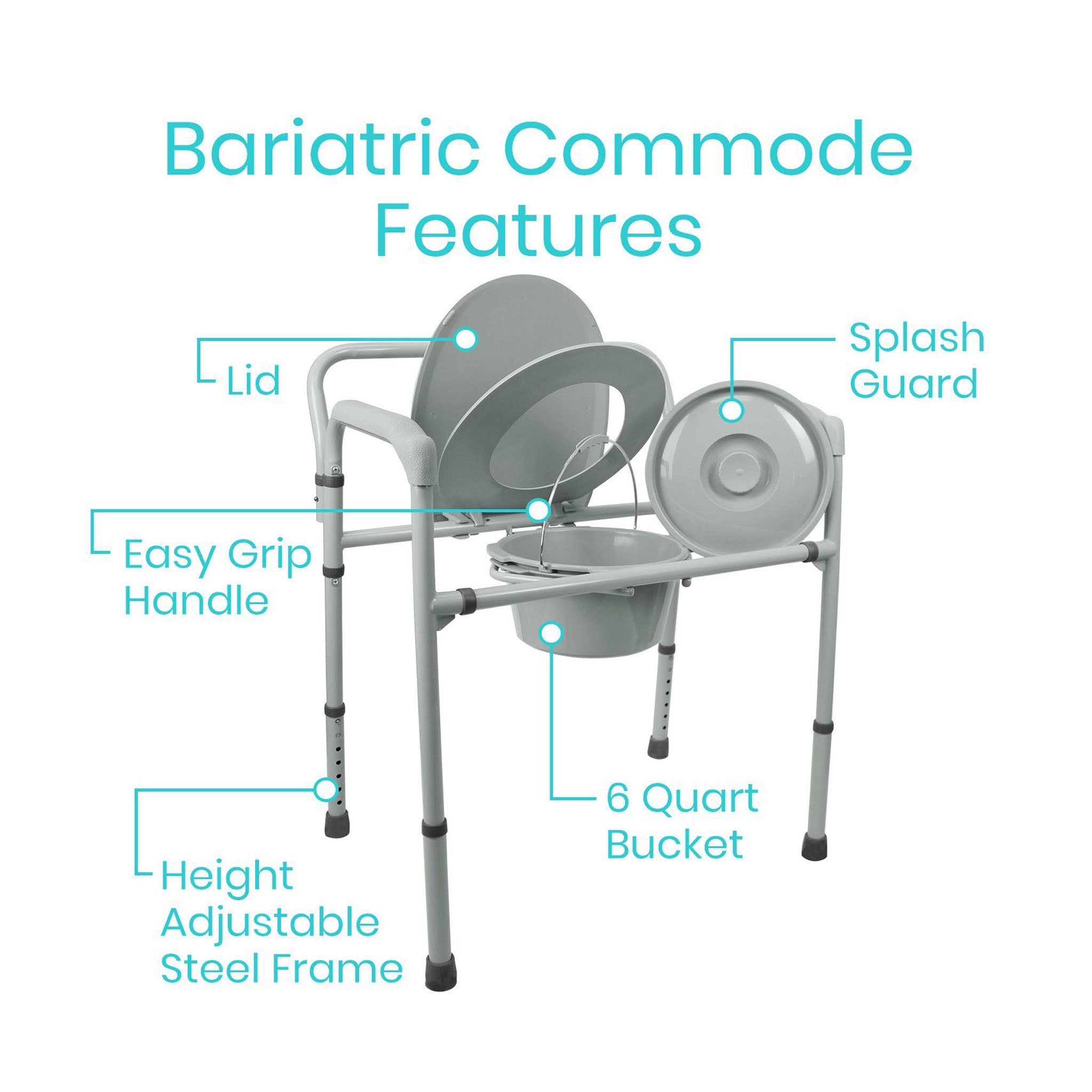 Vive Health Bariatric Commode