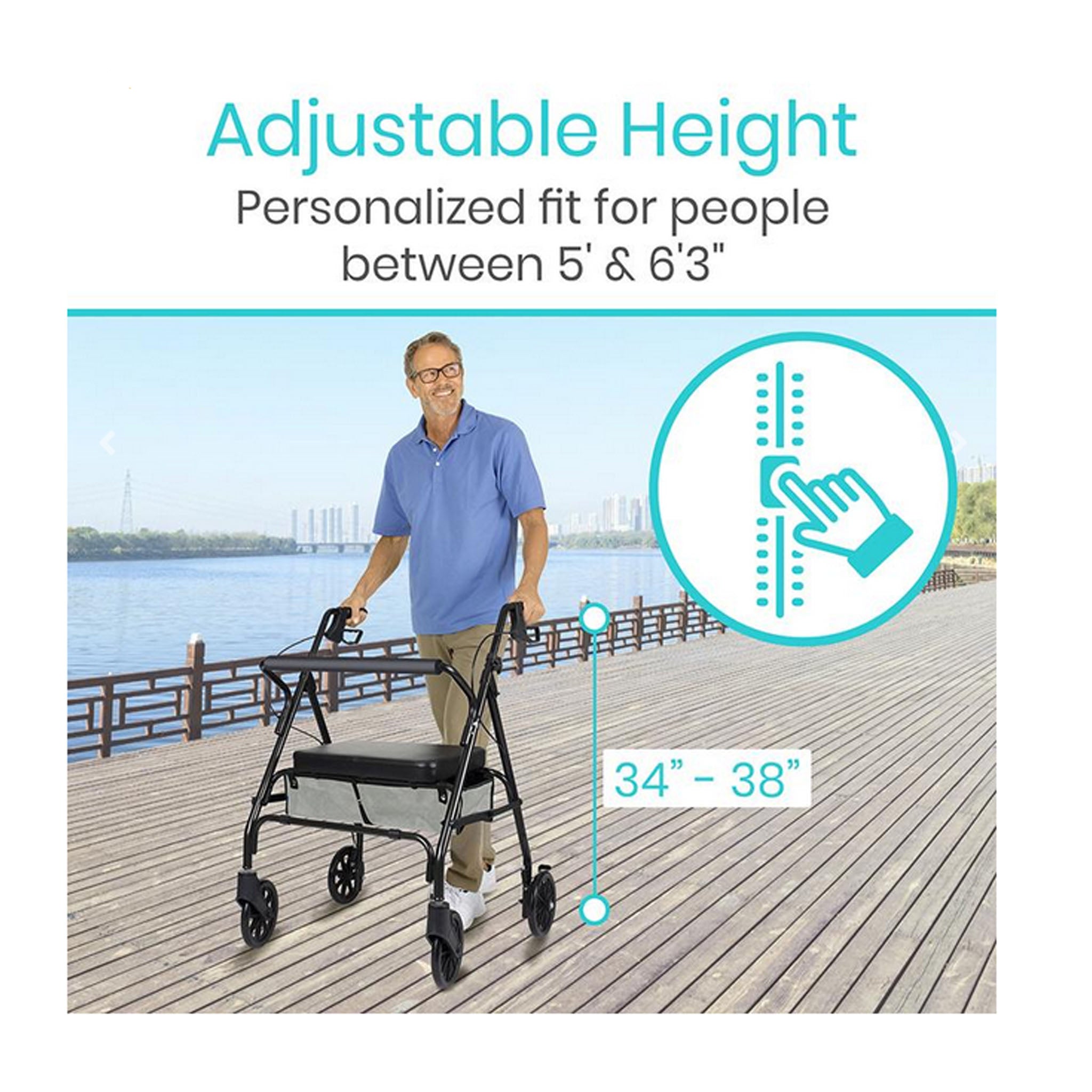 Vive Health Bariatric Rollator