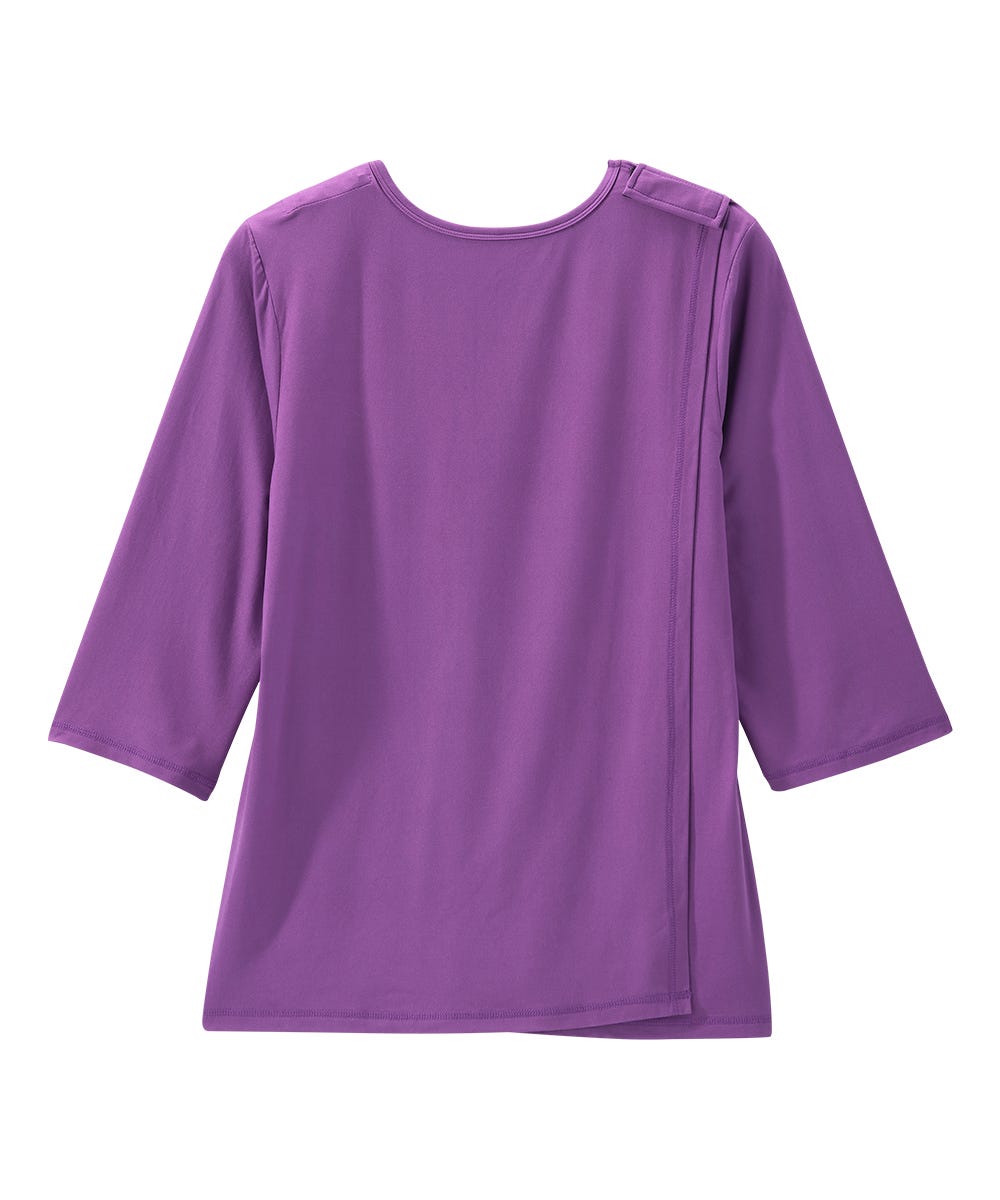 Women's Open Back Active Crew Neck Top