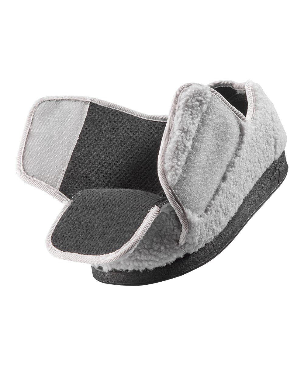 Women’s Slippers with Easy Closures – Adjustable Fit (Regular to Extra Wide)