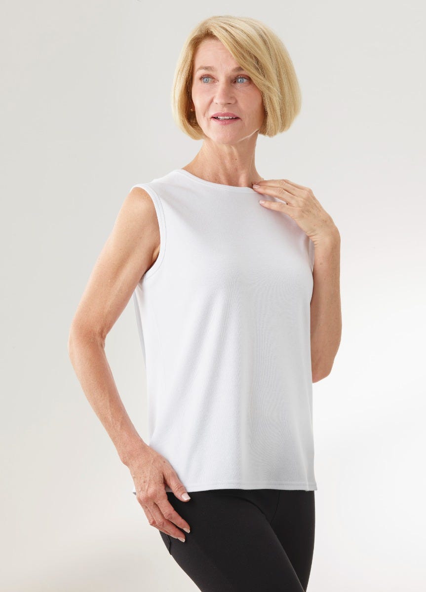 Women's Adaptive Open Back Sleeveless Camisole - 3 Pack