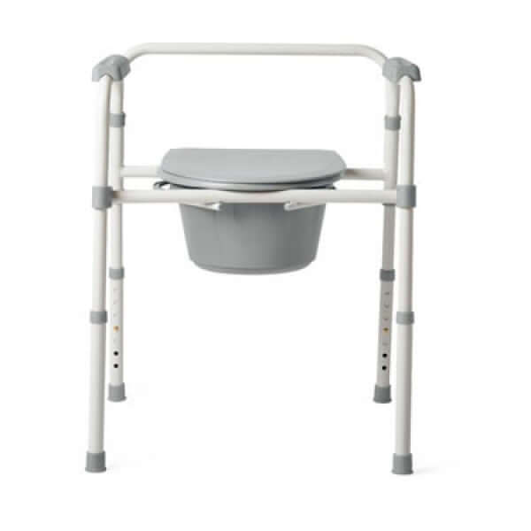 3-in-1 Folding Steel Commode by Medline