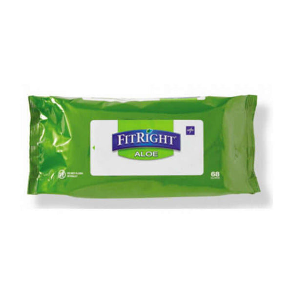 Fitright Aloe Quilted Personal Cleansing Wipes