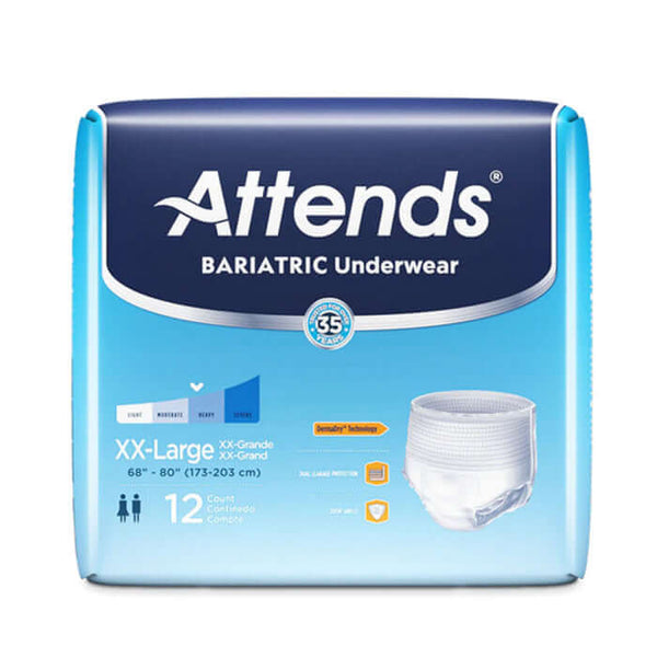 Attends Pull On Bariatric Adult Absorbent Underwear
