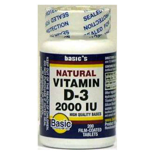 Basic's Vitamin D-3 2000 IU Strength Tablet