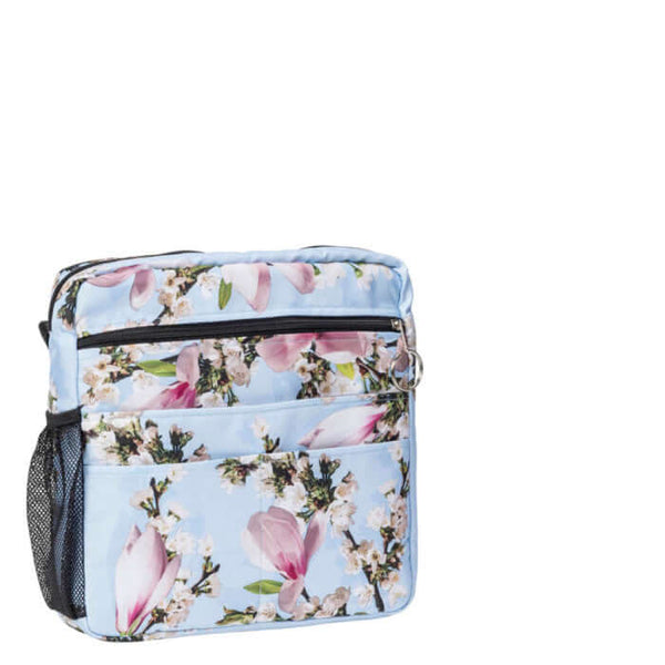 Blue Floral Universal Mobility Tote Bag