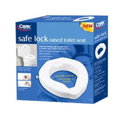 Safe Lock Raised Toilet Seat by Carex