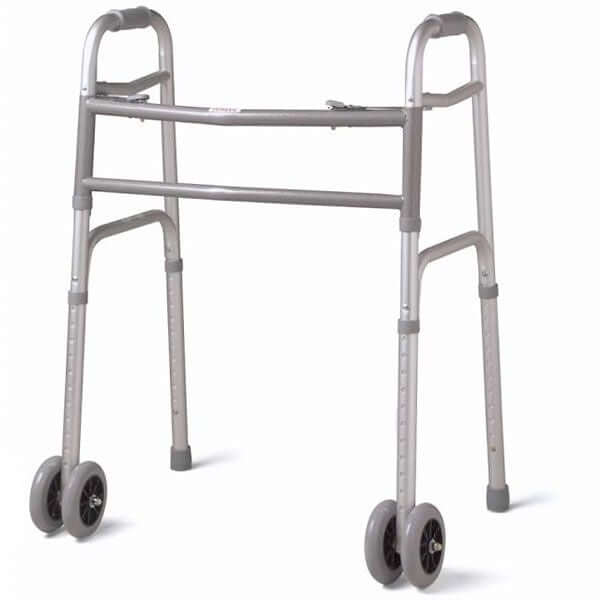 Medline Deluxe Bariatric Walker with Wheels