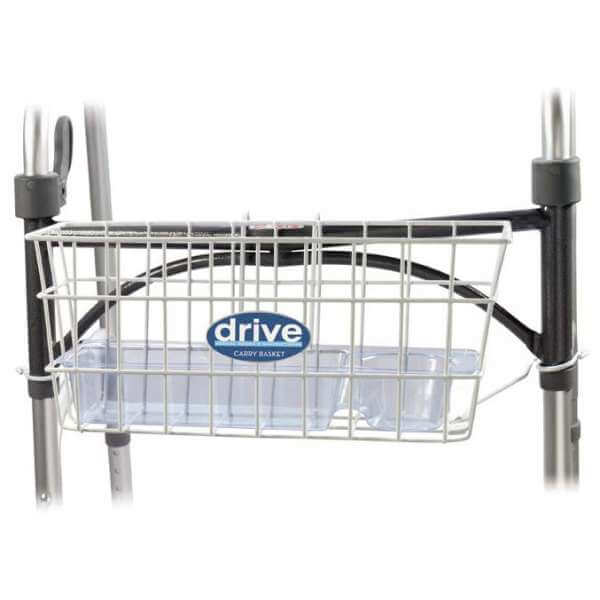 Drive Medical Walker Basket with Tray and Cup Holder