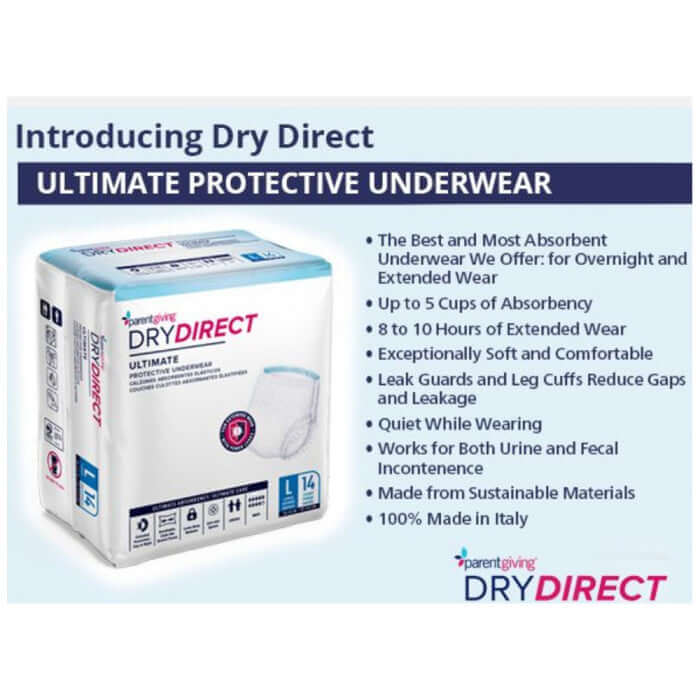 Ultimate Protective Incontinence Underwear Absorbency, Medium, 14 units