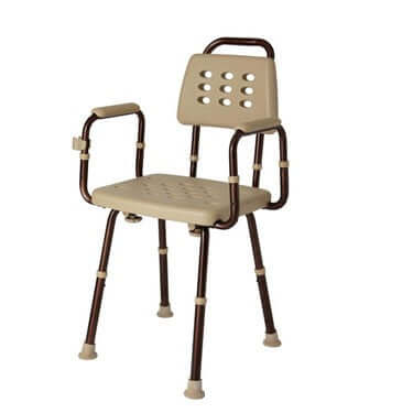 Elements Microban Shower Chair, with Back