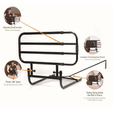 EZ Adjust Bed Rail by Stander