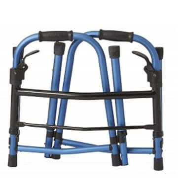 Folding Paddle Walkers with 5" Wheels by Medline