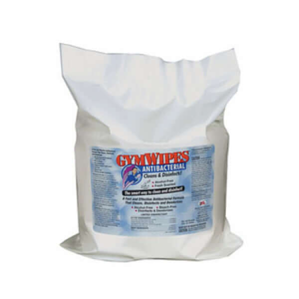 GymWipes Antibacterial Wipes, Refill Bag of 700