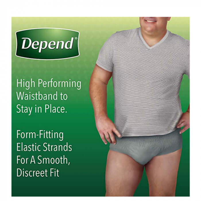 TENA Men Super Plus, Incontinence Underwear, Disposable, Small/Medium, 64 Ct