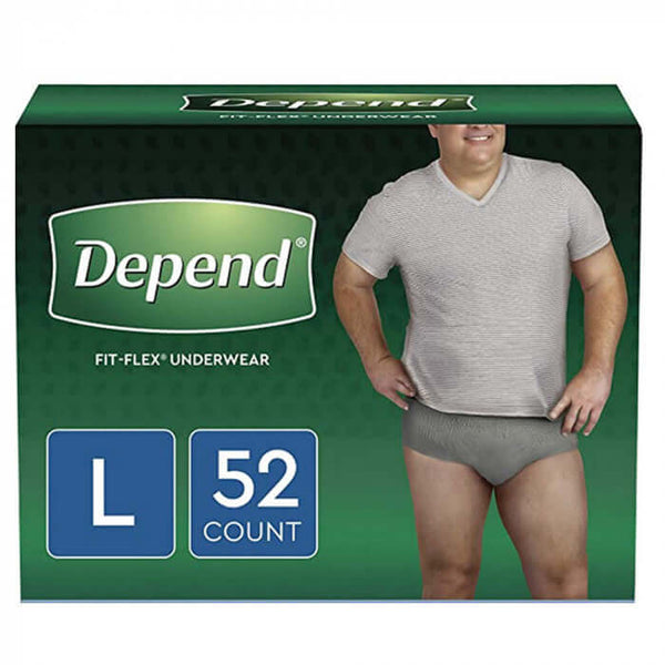 Depend Fit-Flex Women's Maximum Incontinence Underwear, XL, Light Pink, 48  Count 