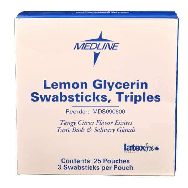 Lemon Glycerin Swabsticks By Medline