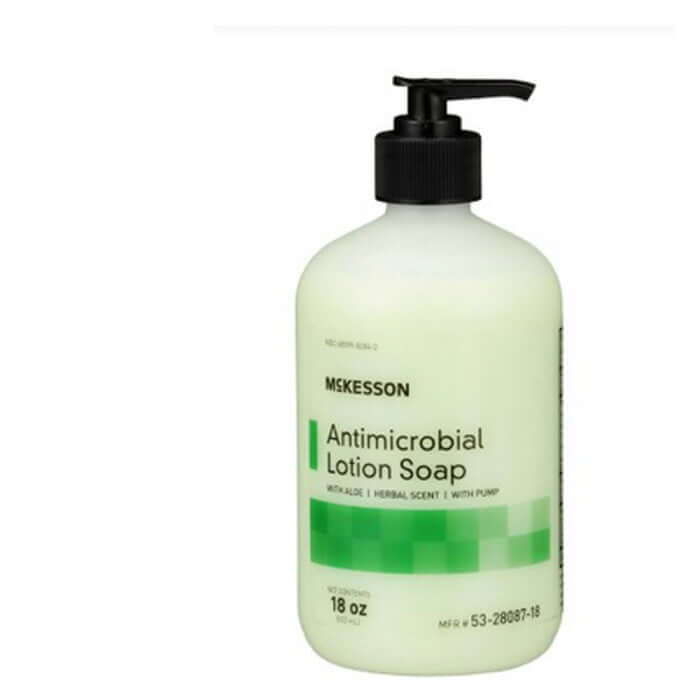 McKesson Antimicrobial Soap Lotion Pump Bottle Herbal Scent
