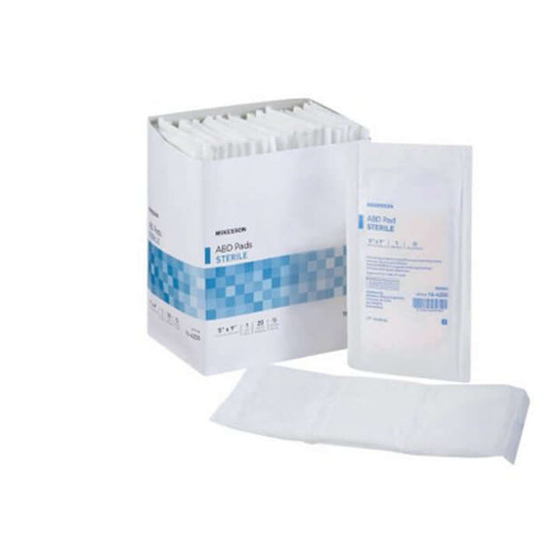 McKesson Cellulose Abdominal Pad Nonwoven Rectangle