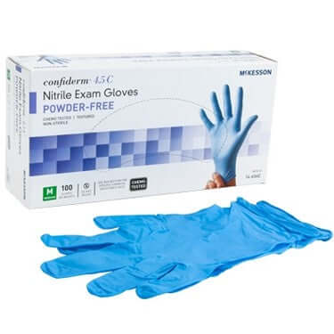 McKesson Confiderm 4.5C Nitrile Powder Free Chemo Tested Exam Glove
