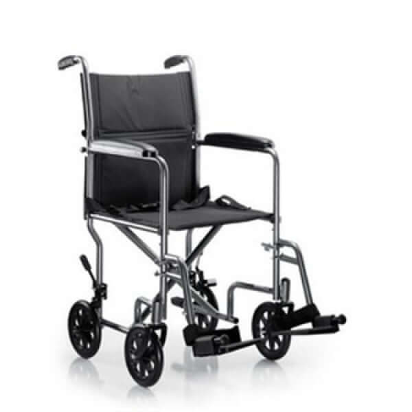 McKesson Lightweight Transport Chair Steel Frame