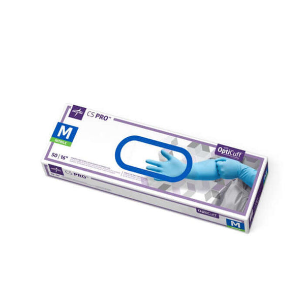 Medline CS Pro 16" Cuff Nitrile Exam Gloves