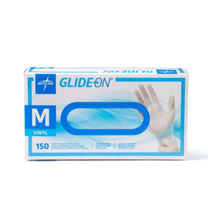 Medline Glide-On Vinyl Exam Gloves