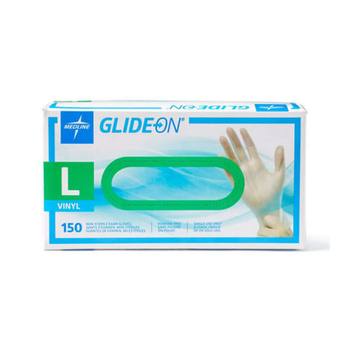 Medline Glide-On Vinyl Exam Gloves