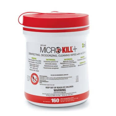 Medline Micro-Kill+ Disinfectant Wipes
