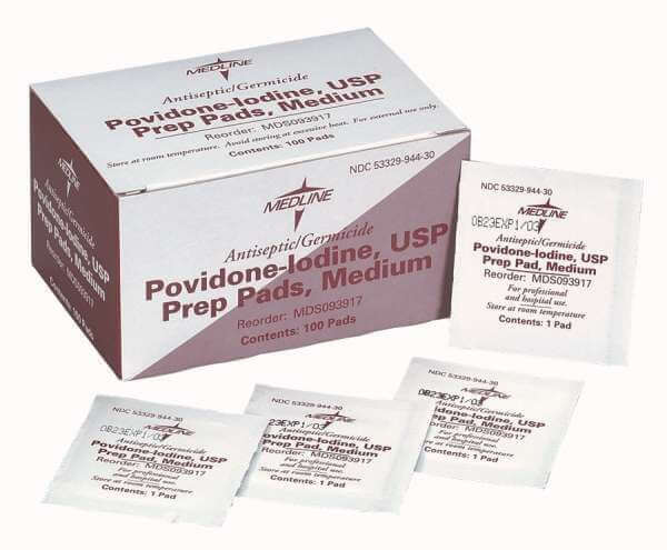 Povidone Iodine Prep Pads