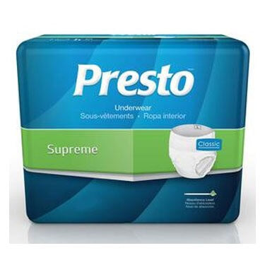 Presto Supreme Maximum Absorbency Underwear