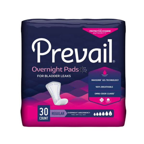 Prevail Overnight Absorbency Bladder Control Pad