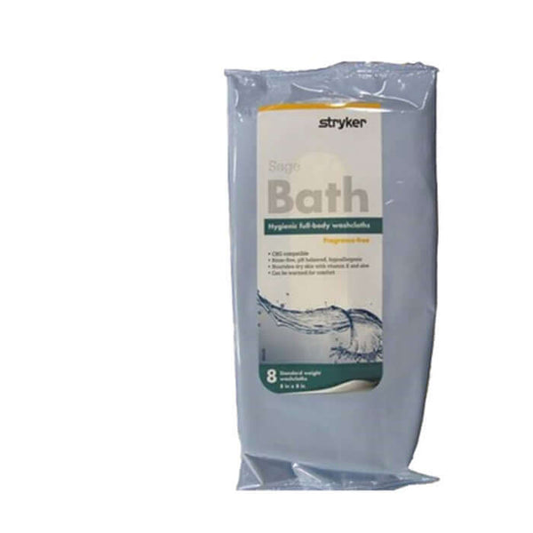 Sage Rinse-Free Bath Wipe Soft Pack Unscented
