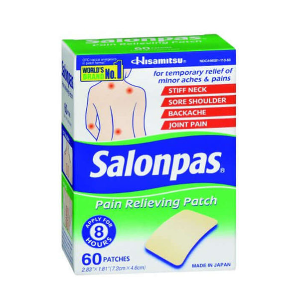 Salonpas Topical Pain Relief Patch 3.1% - 6% - 10% Strength