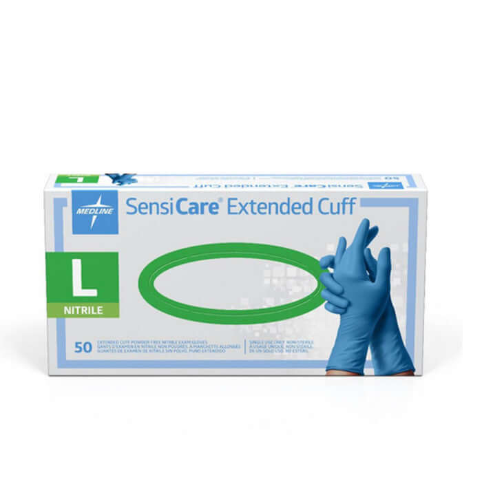 SensiCare Extended Cuff Nitrile Exam Gloves