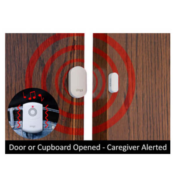 SMPL Technology Wander Alert Wireless Door Sensor & Alarm Kit