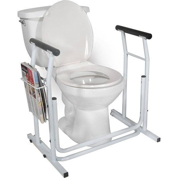 Toilet / Commode Safety Rail with Foam Handles by Drive Medical