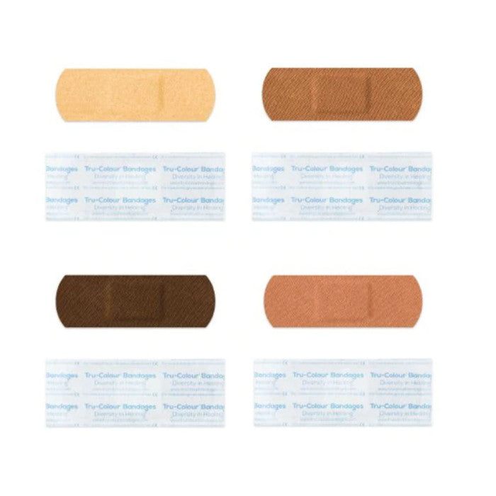 Tru-Colour Skin-Tone Shade Bandages Adhesive Strip 1" X 3"